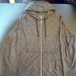 I.N.C. Mens Med Gray Zip Hoody Sweater